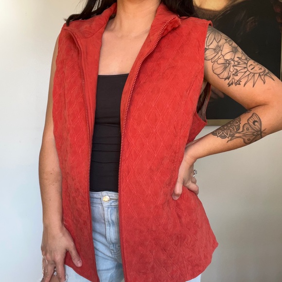 Nomadic Traders Rust Quilted Vest Size XL - Picture 1 of 8